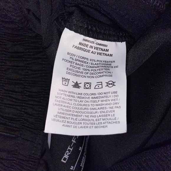 Nike Dri-Fit Jogger Athletic Pants Zippered Tech Pocket Black - Picture 7 of 11